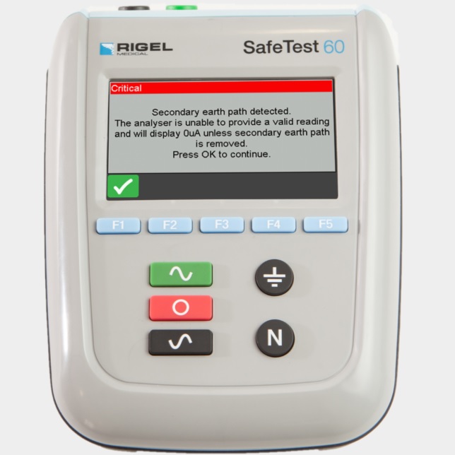 Analizatory bezpieczeństwa elektrycznego RIGEL MEDICAL Safe Test 60