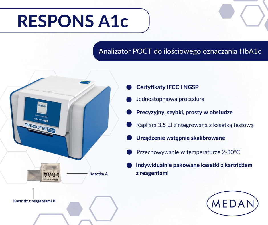 Analizatory diabetologiczne (glukozy i mleczanów) DiaSys Respons A1c