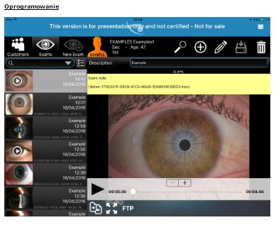 Aparaty do badania filmu łzowego (zespół suchego oka) B/D Tearscope