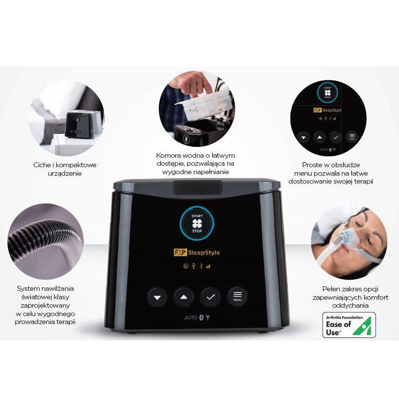 Aparaty do terapii bezdechu sennego - CPAP Fisher&Paykel Healthcare SleepStyle
