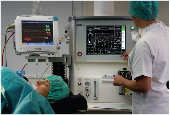 Aparaty do znieczulenia ogólnego PHILIPS Siesta i TS