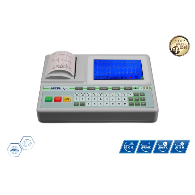 Aparaty EKG - Elektrokardiografy ASPEL GREEN v.05.101 / GREEN v.06.101