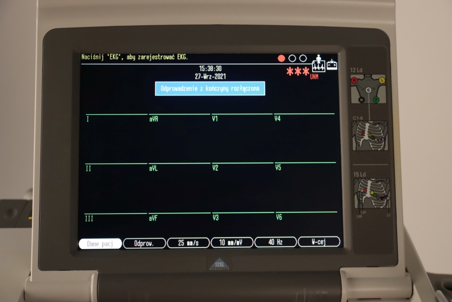 Aparaty EKG - Elektrokardiografy używane B/D GE MAC 5500 - Praiston rekondycjonowany