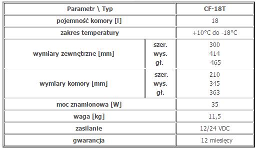 Boksy termostatyczne aktywne Waeco CDF-18T