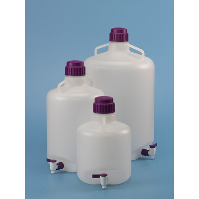 Butle, kanistry i butelki laboratoryjne VWR Gąsiory LDPE/HDPE/PP w/sz z kurkiem