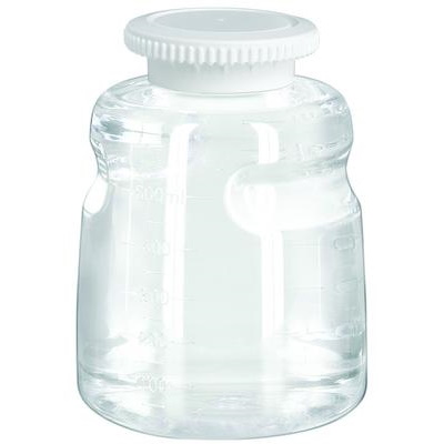 Butle, kanistry i butelki laboratoryjne VWR PC/PS/PETG na media z zakrętkami