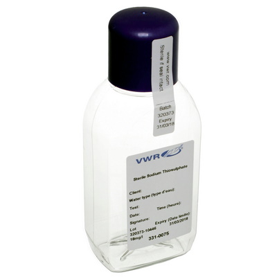 Butle, kanistry i butelki laboratoryjne VWR PET do próbek wody kwadratowe sterylne