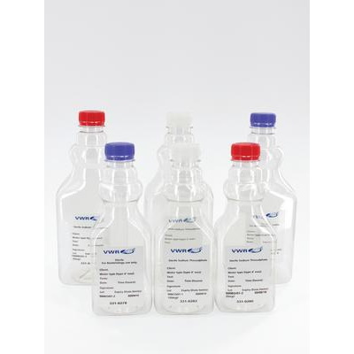 Butle, kanistry i butelki laboratoryjne VWR PET do próbek wody sterylne
