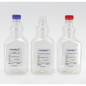 Butle, kanistry i butelki laboratoryjne VWR PET do próbek wody sterylne