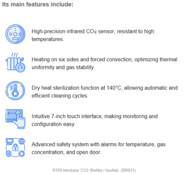 Cieplarki laboratoryjne (inkubatory) Nahita blue/Auxilab R150