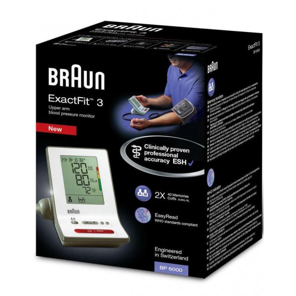 Ciśnieniomierze elektroniczne BRAUN ExactFit 3 BP6000