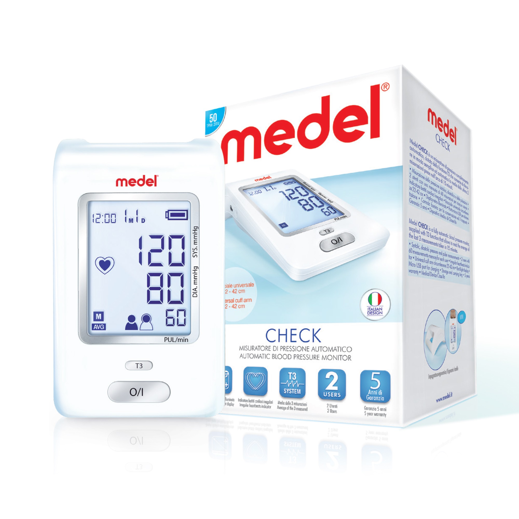 Ciśnieniomierze elektroniczne Medel CHECK MY17