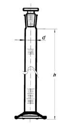 Cylindry miarowe szklane SIMAX z korkiem plastikowym