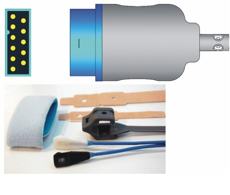 Czujniki SpO2 do kardiomonitorów Unimed Medical Supplies Inc GE MARQUETTE, DASH, SOLAR U810-21