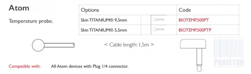 Czujniki temperatury do kardiomonitorów Biogenesis Do Atom