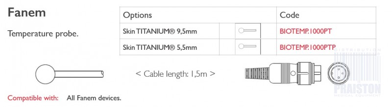 Czujniki temperatury do kardiomonitorów Biogenesis Do Fanem