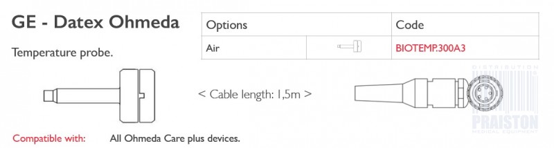 Czujniki temperatury do kardiomonitorów Biogenesis Do GE Datex