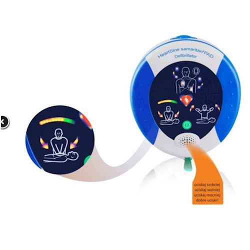Defibrylatory AED HeartSine 500P Samaritan PAD z doradcą RKO