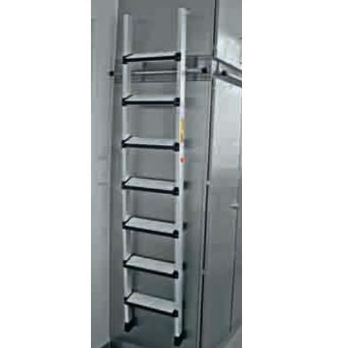 Drabiny Zarges 41407 Zawieszana drabina regałowa, wyściełane stopnie