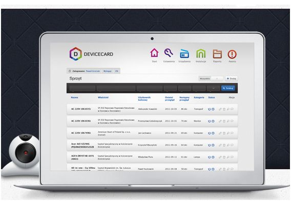 Elektroniczny paszport techniczny sprzętu medycznego CKK ResQ Devicecard