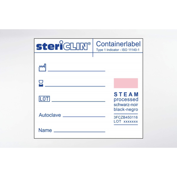 Etykiety do sterylizacji steriCLIN Do kontenerów