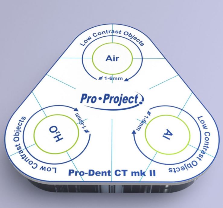Fantomy do kontroli jakości aparatów stomatologicznych Diagnomatic Pro-Dent CT mk II