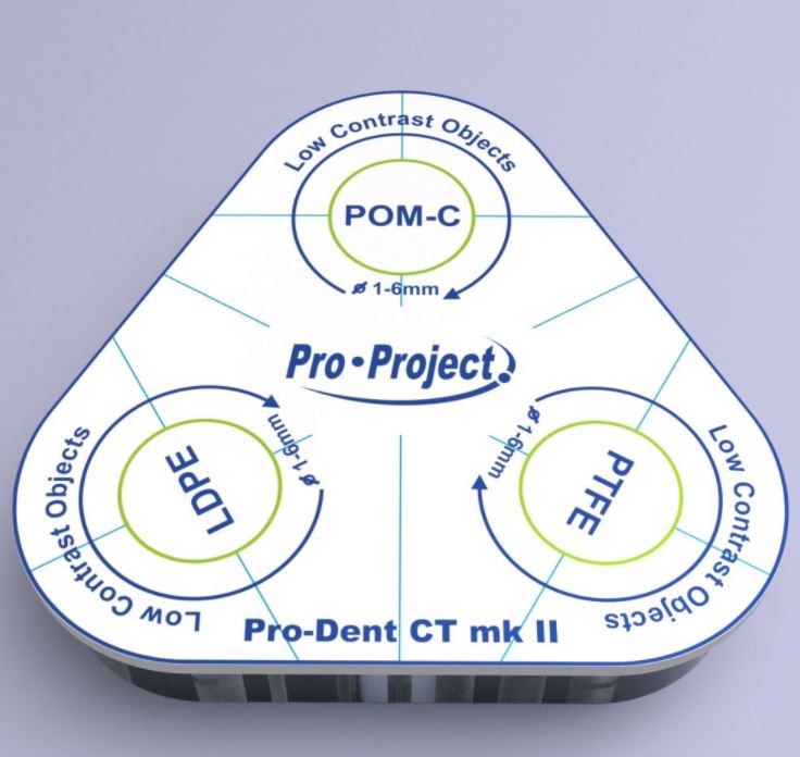 Fantomy do kontroli jakości aparatów stomatologicznych Diagnomatic Pro-Dent CT mk II