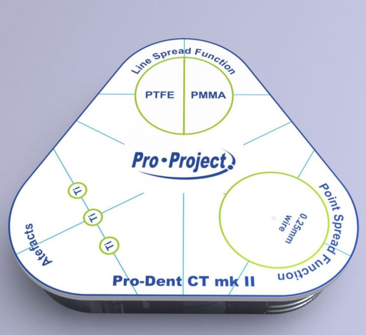 Fantomy do kontroli jakości aparatów stomatologicznych Diagnomatic Pro-Dent CT mk II