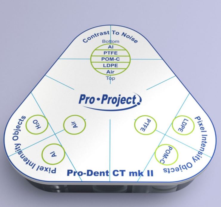 Fantomy do kontroli jakości aparatów stomatologicznych Pro-Project Pro-Dent CT mk II