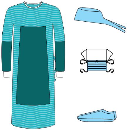 Fartuchy zabiegowe jednorazowe JKT/MOLNLYCKE 380275