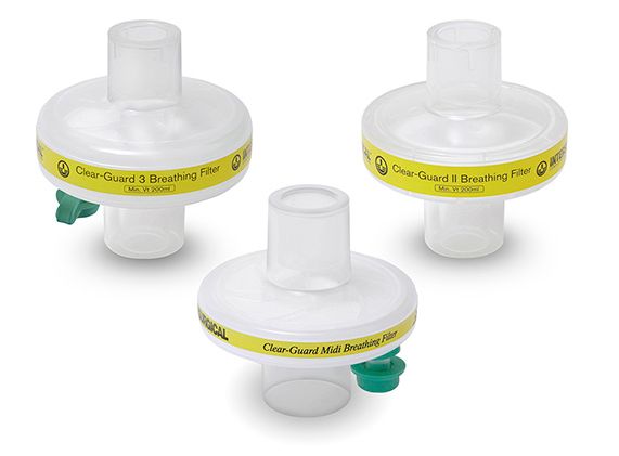 Filtry oddechowe INTERSURGICAL Clear-Guard