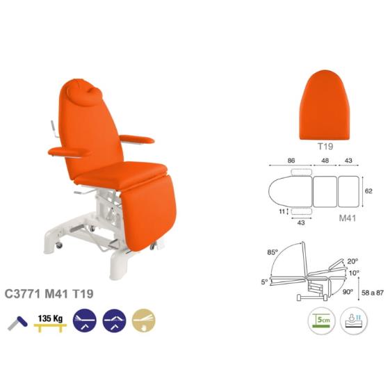 Fotele do pobierania krwi (dla krwiodawców) ECOPOSTURAL C3771
