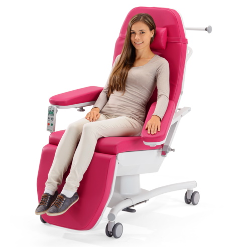 Fotele do pobierania krwi (dla krwiodawców) Likamed GmbH SENSA Flex A4