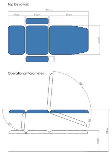 Fotele do pobierania krwi (dla krwiodawców) Medi-Plinth PH02E