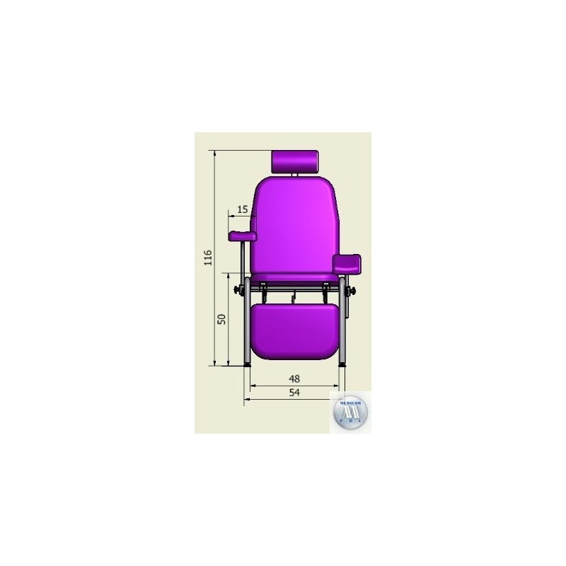 Fotele do pobierania krwi (dla krwiodawców) WSTECH FK