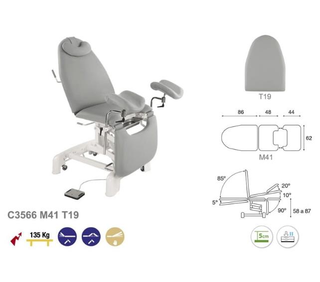 Fotele ginekologiczne ECOPOSTURAL C3566