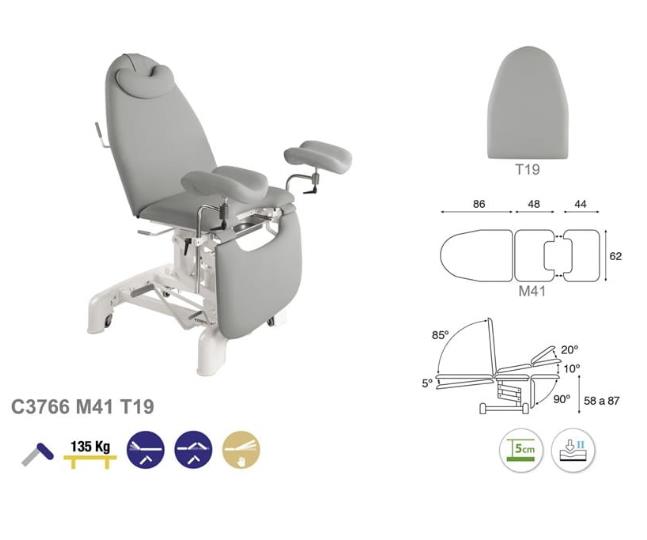 Fotele ginekologiczne ECOPOSTURAL C3766