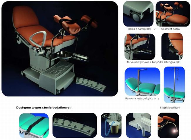 Fotele ginekologiczne GOLEM 6 zabiegowy