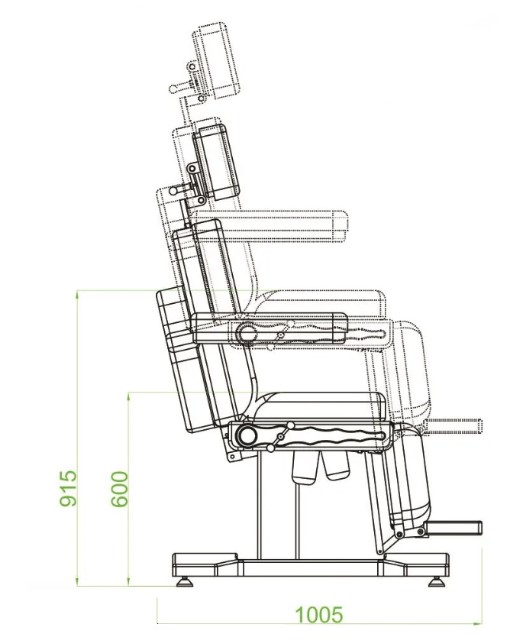 Fotele okulistyczno-laryngologiczne EURO-MEDICAL EN03-S