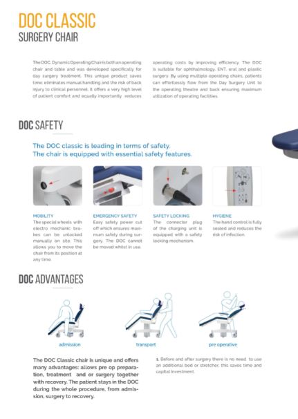 Fotele operacyjne (zabiegowe) NovyMed DOC Dynamic Operating Chair