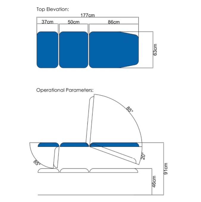 Fotele podologiczne Medi-Plinth BAC04E, BAC04TE