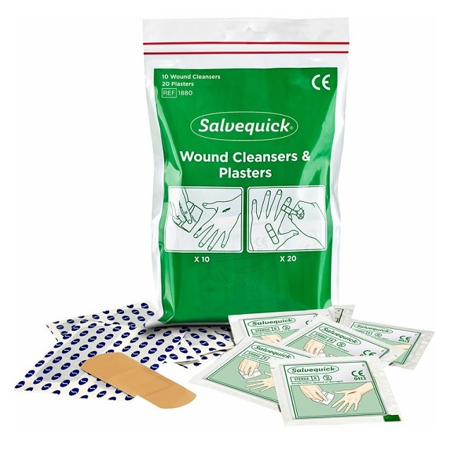 Gaziki do dezynfekcji i oczyszczania ran Cederroth 1880 