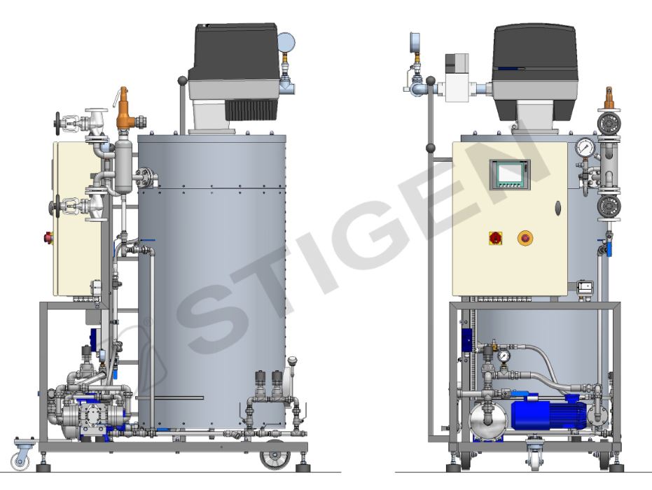 Generatory pary na olej i gaz Stigen GWP 200