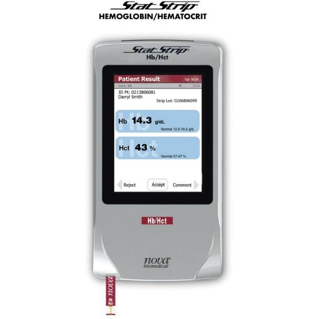 Hemoglobinometry Nova Biomedical StatStrip Hemoglobin/Hematocrit