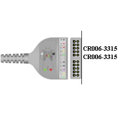 Kable EKG do kardiomonitorów Core-Ray NIHON KOHDEN CR004-55