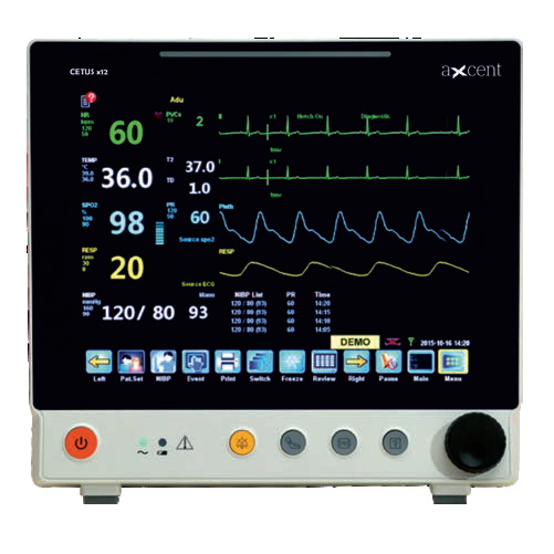 Kardiomonitory przyłóżkowe Axcent Medical CETUS X12
