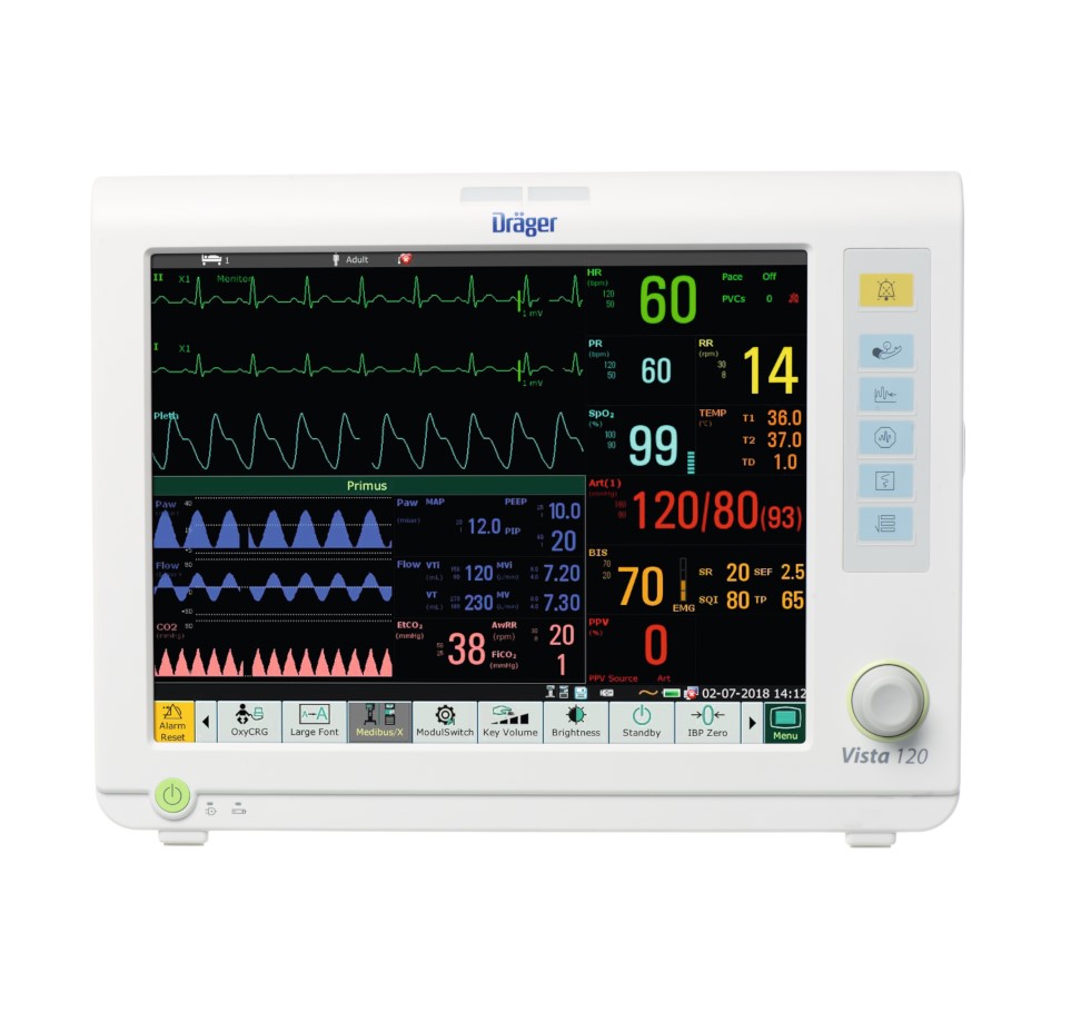 Kardiomonitory przyłóżkowe Dräger Vista 120