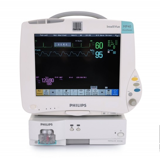 Kardiomonitory transportowe używane B/D Philips Intellivue MP40 Anesthesia - Praiston rekondycjowany