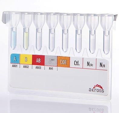Karty do mikrometody DiaPro Across Gel ABO z  Dvi+/CDE