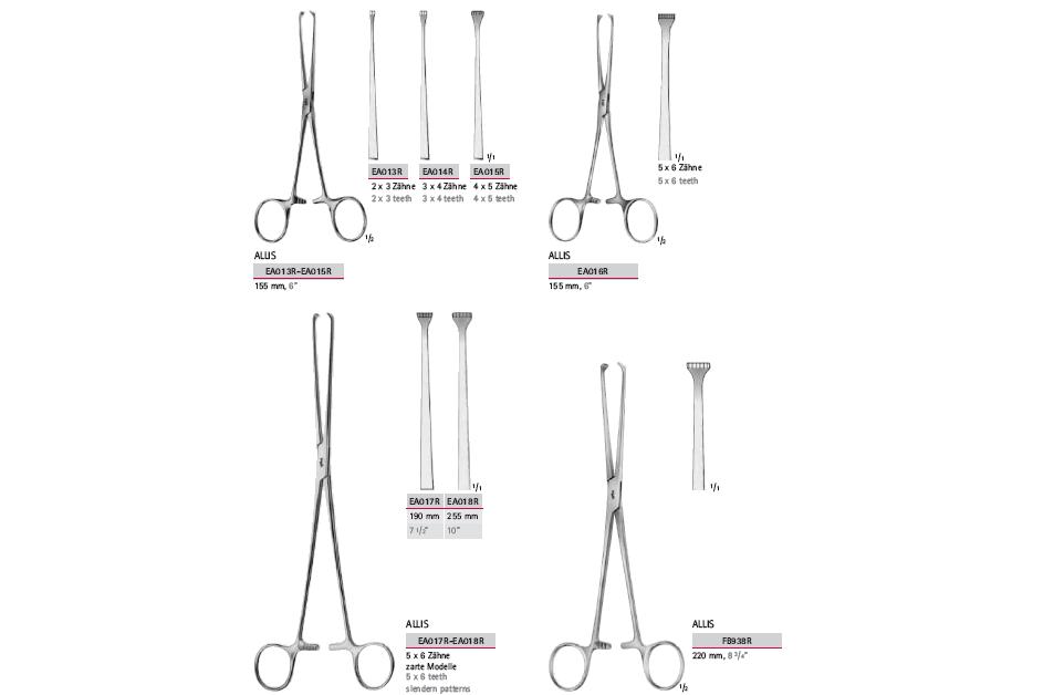 Kleszcze chirurgiczne i zabiegowe B.Braun Kleszcze do jamy brzusznej